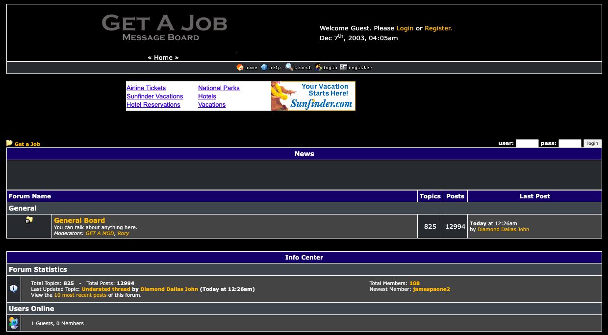 Get A Job! project